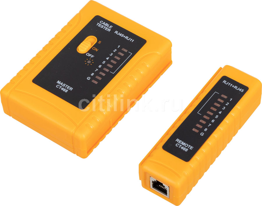 Тестер кабельный ITK (CT468) для витой пары - купить в Ситилинк | 1445886