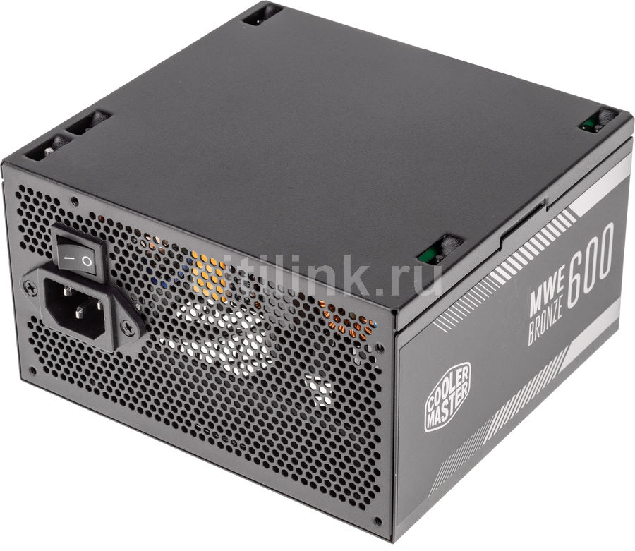 Блок питания Cooler Master MWE Bronze V2, 600Вт, 120мм, черный, retail ...