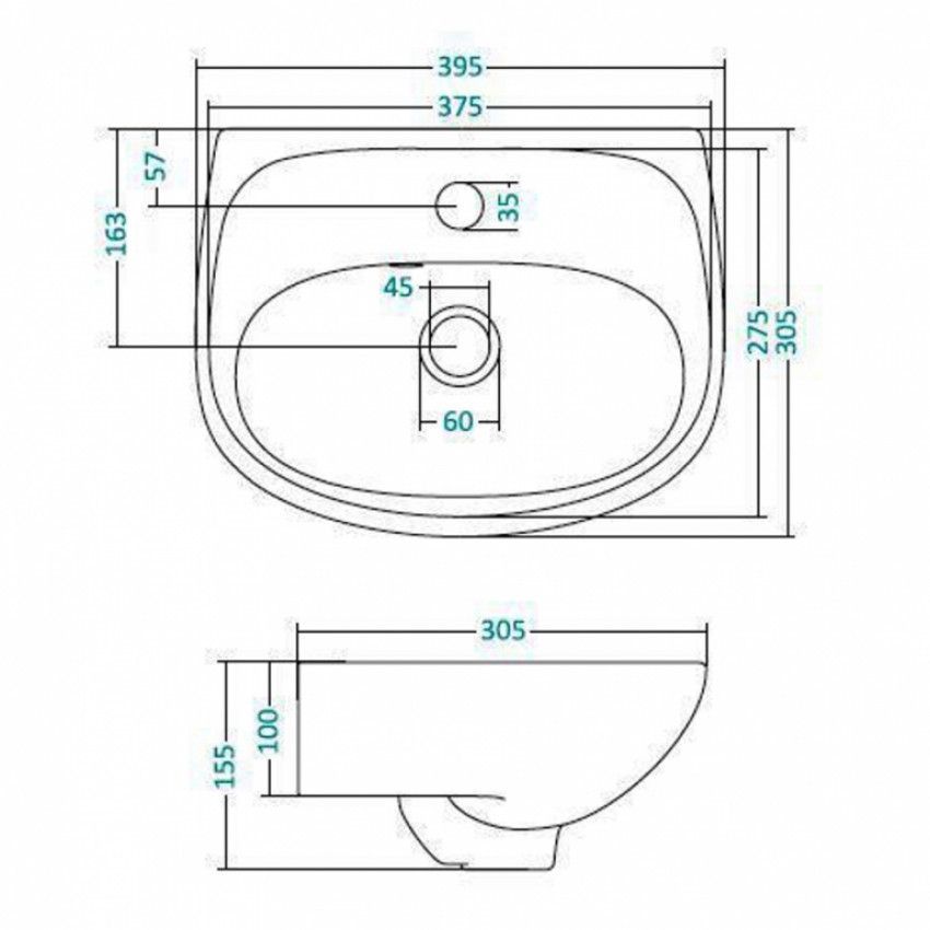 Купить Вешалки и крючки для ванной для раковина накладная SANTEK Анимо ...