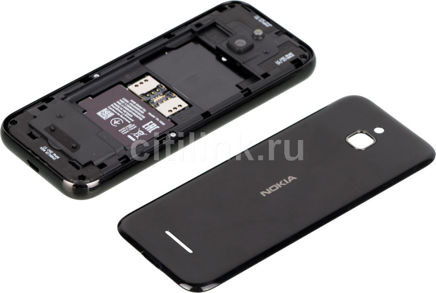 Сотовый телефон Nokia 8000 4G, черный - купить в Ситилинк | 1447694