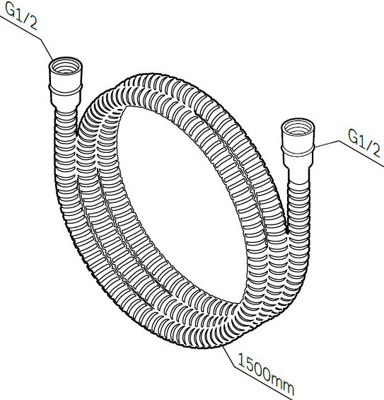 Характеристики Душевой шланг для душа AM.PM хром [F0400664] (1449758 ...