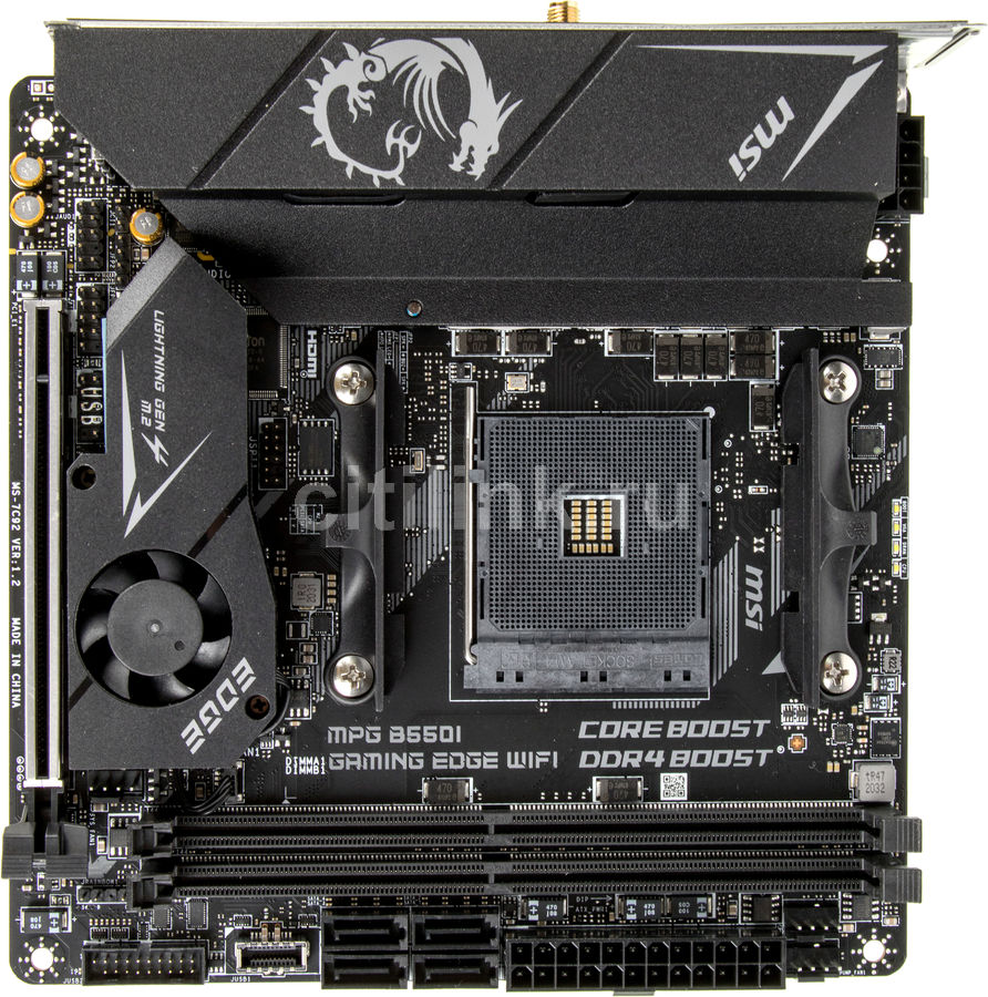 Материнская плата MSI MPG B550I GAMING EDGE WIFI, SocketAM4, AMD B550 ...