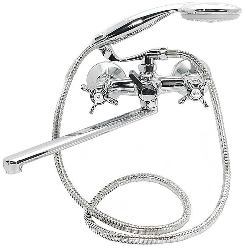 Характеристики Смеситель для ванны с душем и раковины FRAP H24 хром ...