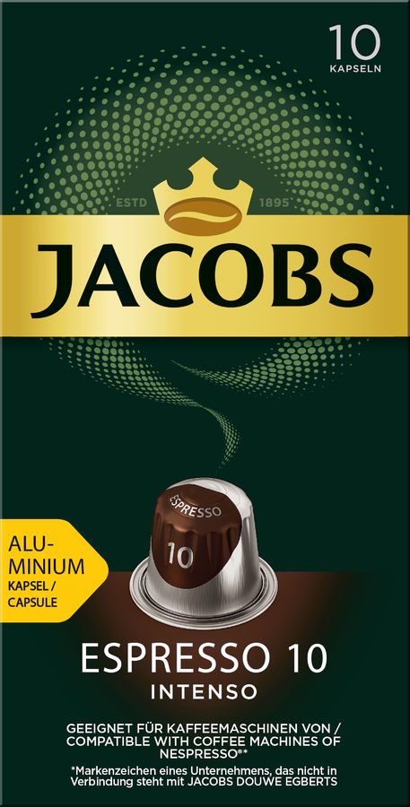 Характеристики Кофе в капсулах JACOBS Espresso 10 Intenso, капсулы ...