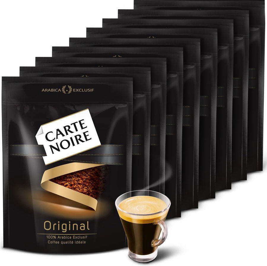 Кофе растворимый CARTE NOIRE Original, средняя обжарка, 9х150 гр ...