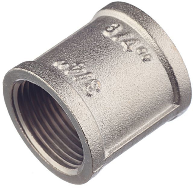 Муфта VALTEC резьба внутренняя/внутренняя 3/4\", латунь, серебристый ...