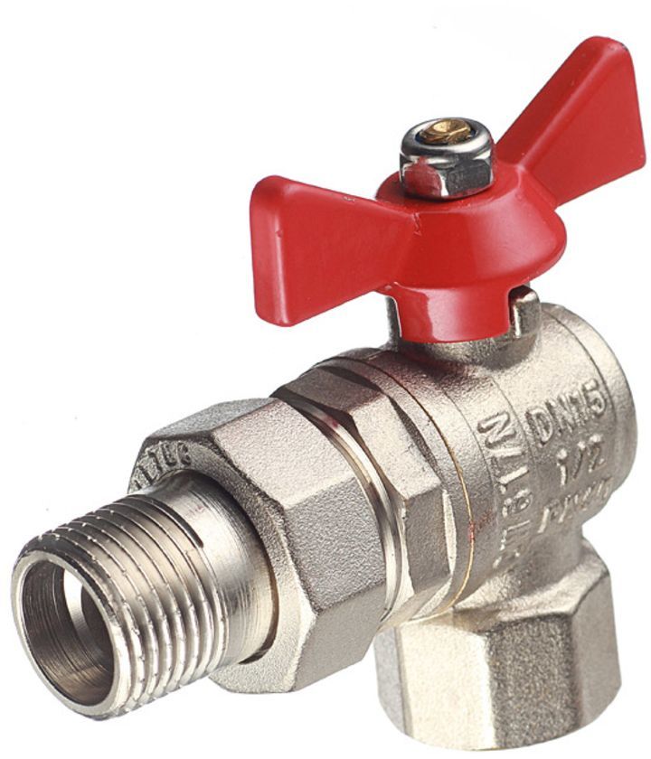 Характеристики Кран шаровый VALTEC запорный, угловой, 1/2\", внутренняя ...