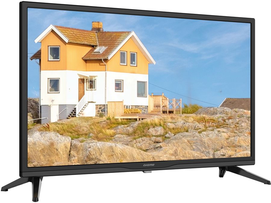24" Телевизор Digma DM-LED24SR20, HD, черный, СМАРТ ТВ, Android ...