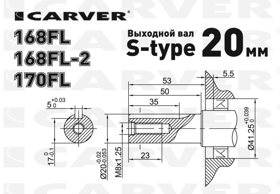 Двигатель carver 170fl