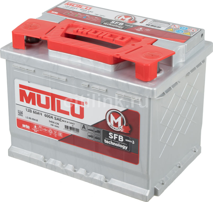  Аккумулятор автомобильный MUTLU SFB 3 60Ач 540A [l2.60.054.b] 