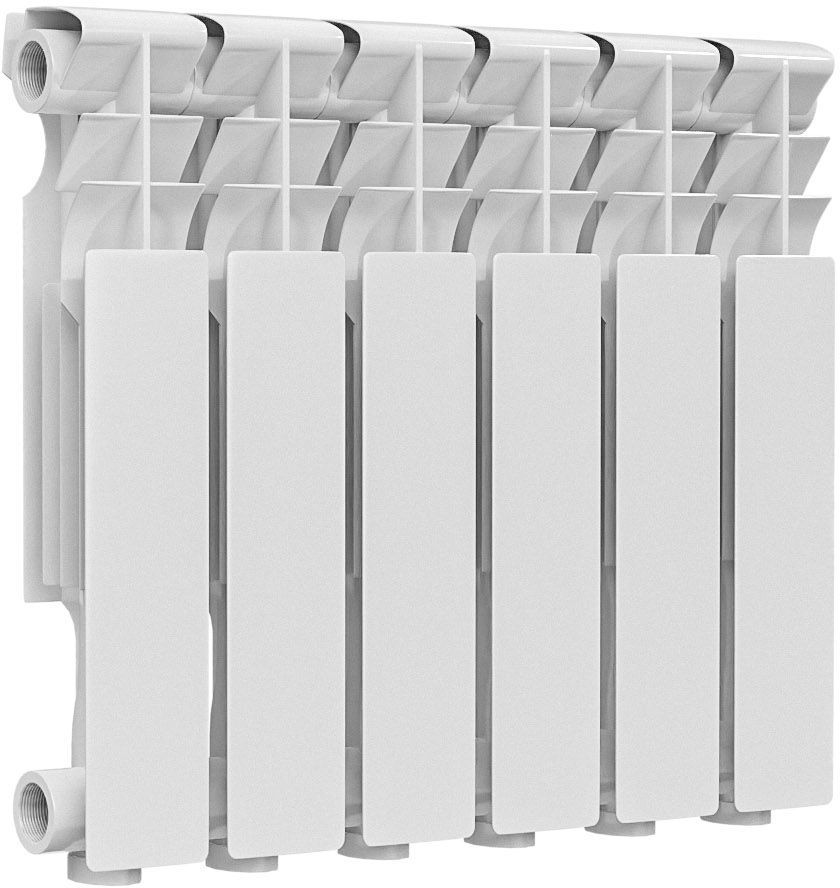 Радиатор алюминиевый OGINT Delta Plus 350мм х 6 секций, боковое ...