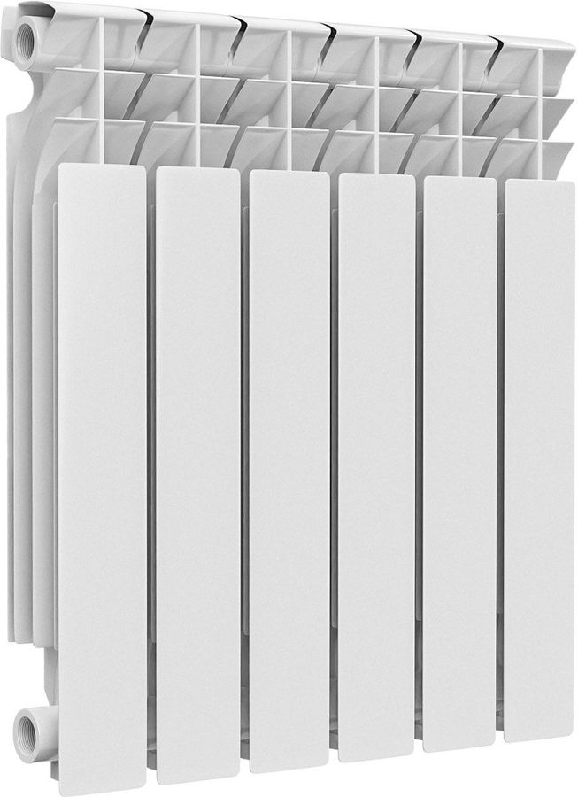 Радиатор алюминиевый OGINT Alpha 500мм х 6 секций, боковое [017-3249 ...