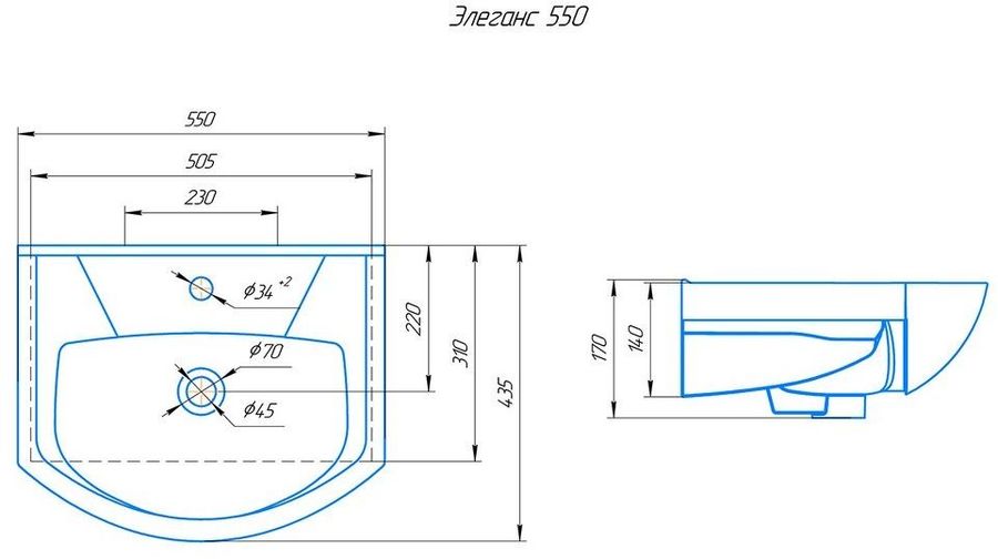 Купить Держатели для ванной для раковина накладная ROSA Элеганс ...