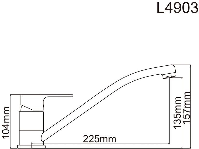 Характеристики Смеситель для кухни (мойки) LEDEME хром [L4903] (1479214 ...