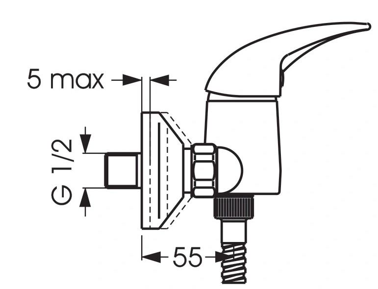 Обзор товара смеситель для душа VIDIMA Orion хром (1482250) в интернет ...