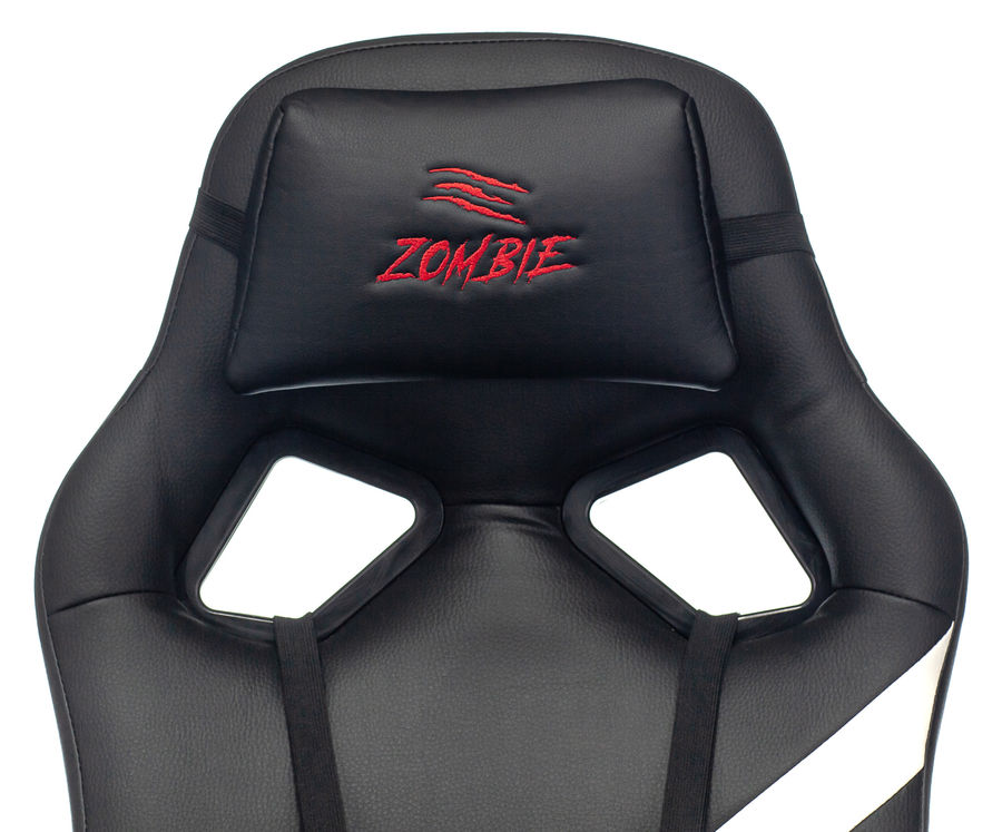 Кресло игровое zombie 10 белый