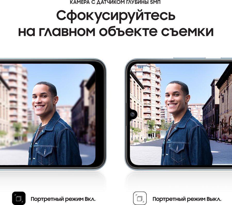 Смартфон Samsung Galaxy A32 64Gb, SM-A325F, голубой - купить в Ситилинк |  1489977