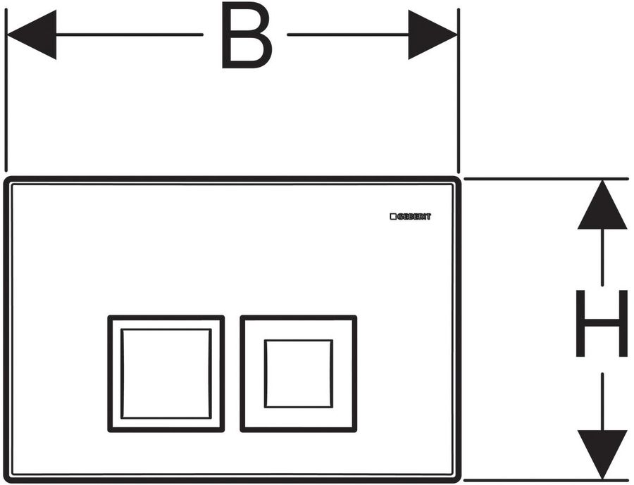 Характеристики Кнопка смыва для унитаза GEBERIT Delta 50 [115.135.11.1 ...