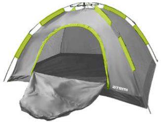 Палатка Atemi Automatic 2 Cx турист. 1мест. серый/зеленый (00-00007011)