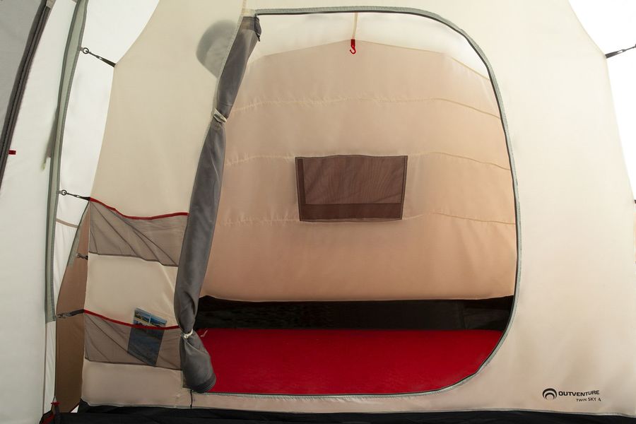 Характеристики Палатка Outventure Twin Sky 4 кемпинг. 4мест. бежевый ...