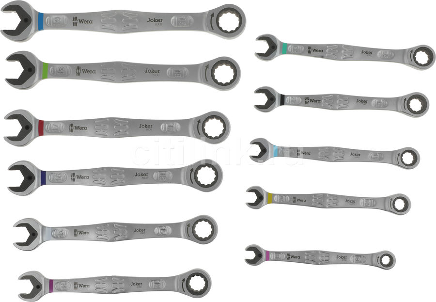 Характеристики Набор ключей WERA WE-020013, 11 предметов (1504450 ...