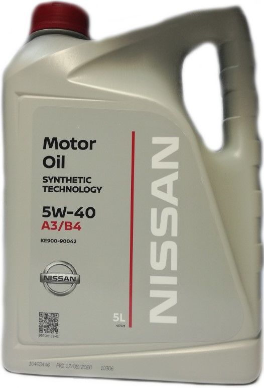 Обзор товара моторное масло NISSAN Motor Oil, 5W-40, 5л, синтетическое ...