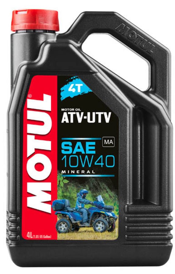 Характеристики  масло MOTUL ATV-UTV 4T, 10W-40, 4л, минеральное .