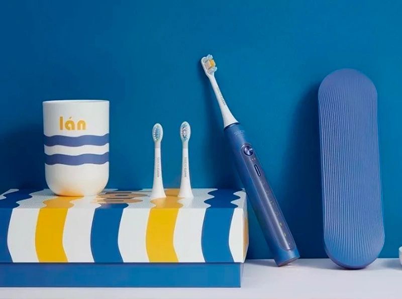 Электрическая зубная щетка SOOCAS X5 цвет:синий - купить в Ситилинк | 1512431