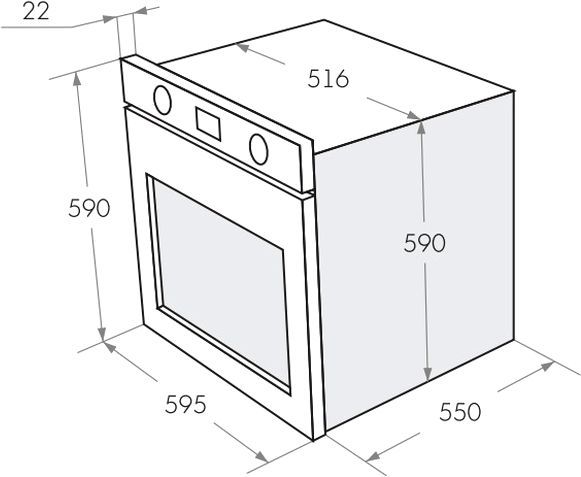 Духовой шкаф maunfeld aeoc 575w