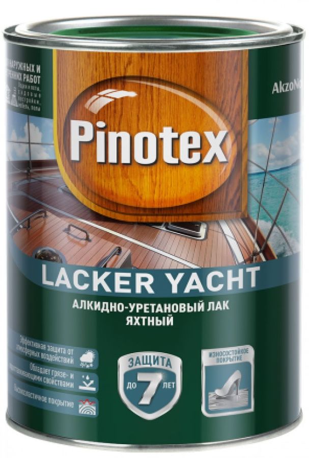 Лак для стен и мебели pinotex lacker aqua 1л матовый