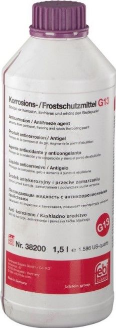 Характеристики Антифриз Febi Universal G13 фиолетовый 1.5л (38200 ...