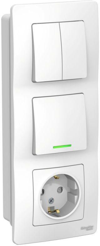 Розетка компьютерная schneider electric blanca blnia045001 открытая установка белая