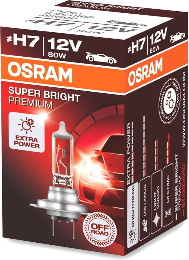 Лампа автомобильная галогенная osram