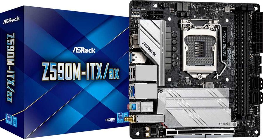 Asrock z590m itx ax обзор