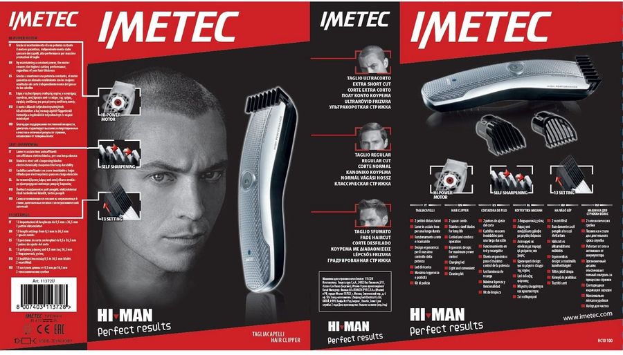 Imetec hc9 100 11332 машинка для стрижки волос