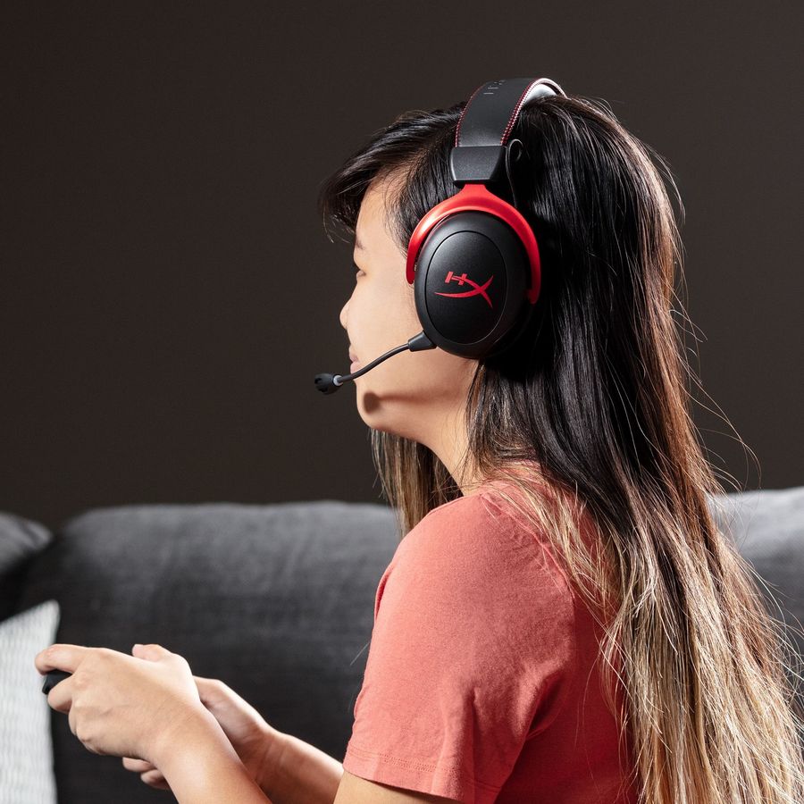 Гарнитура игровая HYPERX Cloud II, черный / красный - купить в Ситилинк |  1548365