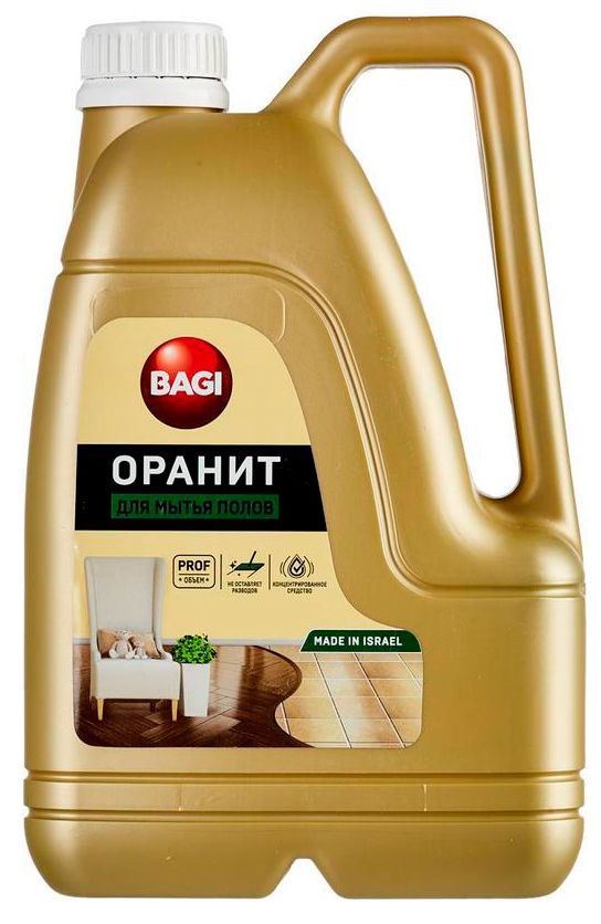 Характеристики Средство для мытья пола Bagi Оранит 3л для полов/стен ...