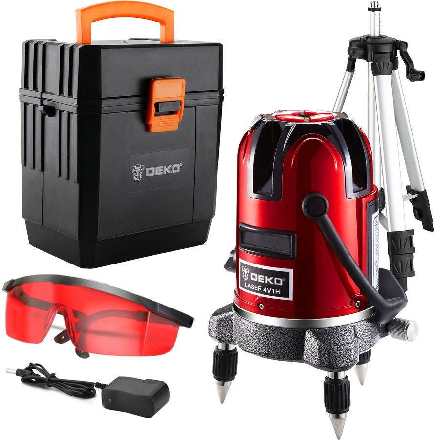 Характеристики Уровень лазер. Deko LL57 SET 4 2кл.лаз. 635нм цв.луч ...