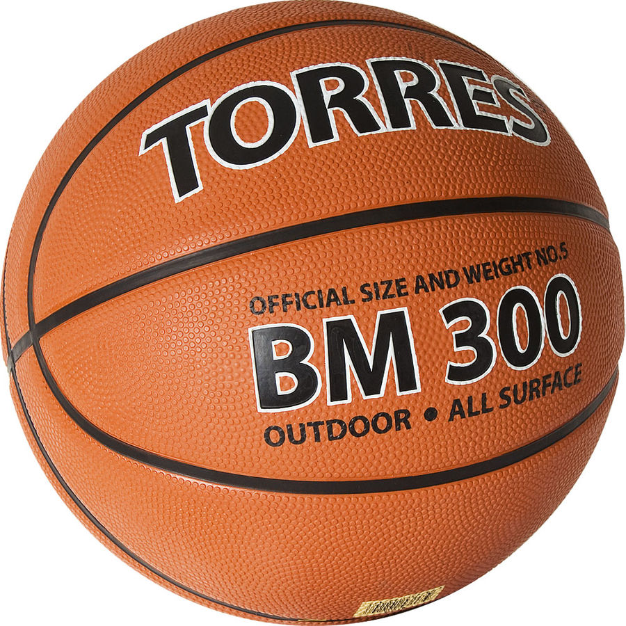 Характеристики Мяч баскетбольный TORRES Bm300, универсальный, 5-й ...