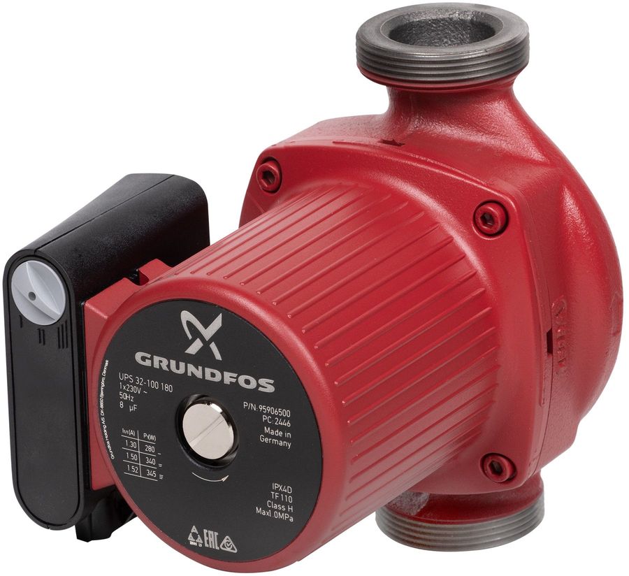 Характеристики Садовый насос GRUNDFOS UPS 32-100, циркуляционный ...