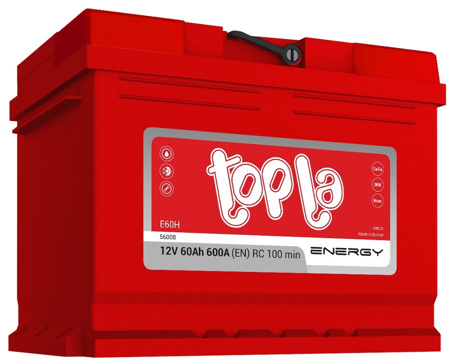 Отзывы на Аккумулятор автомобильный TOPLA E60H 60Ач 600A в интернет ...