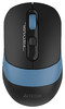 Мышь беспроводная A4TECH Fstyler FB10C, USB, черный и синий