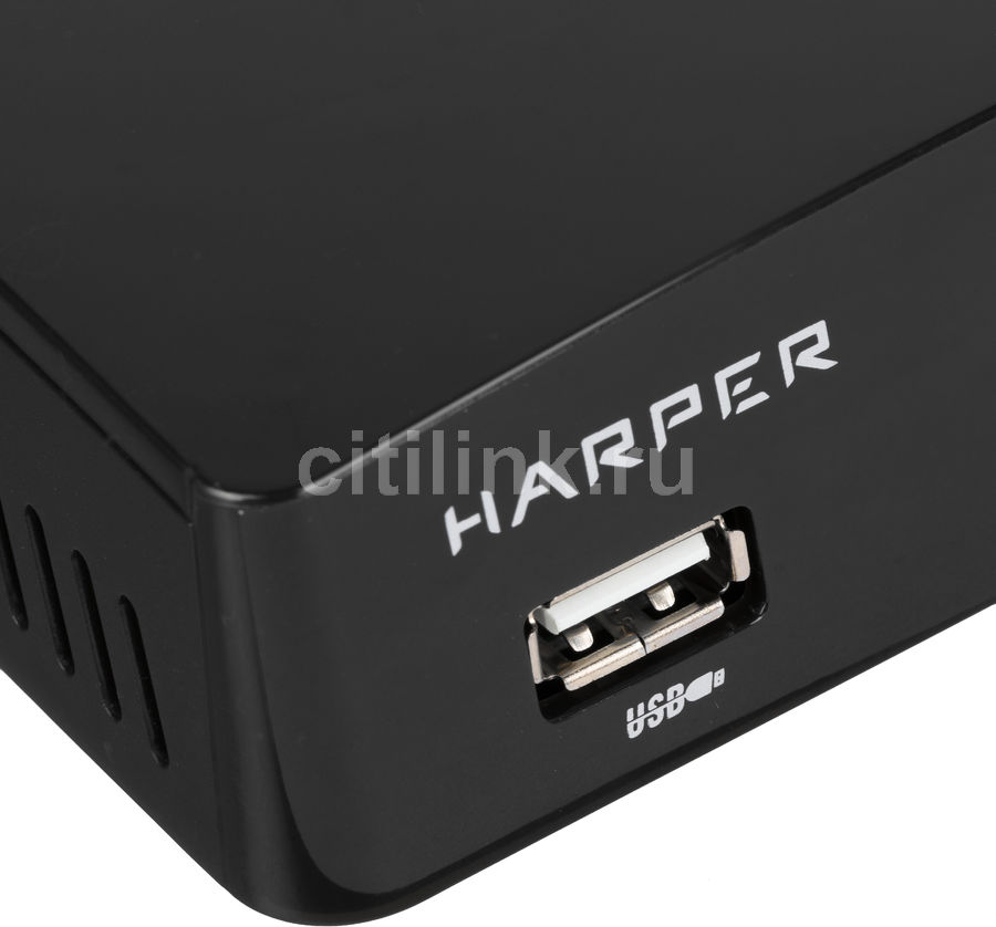 Ресивер DVB-T2 Harper HDT2-1511, черный - купить в Ситилинк | 1584089