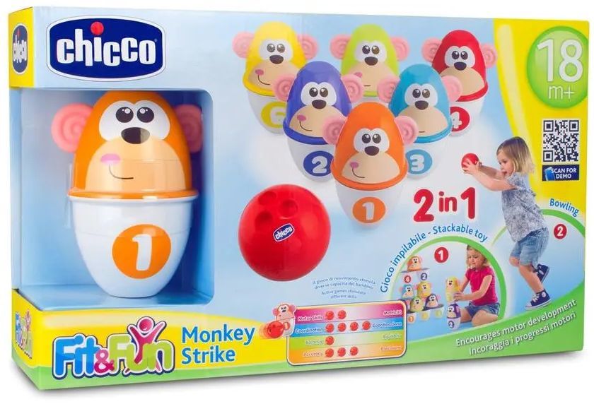 chicco monkey strike bowling monkeys