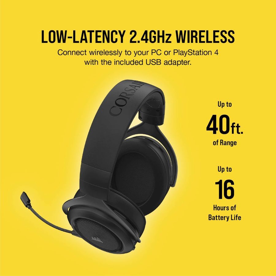Гарнитура игровая Corsair HS70 Pro, черный матовый / белый - купить в  Ситилинк | 1590792