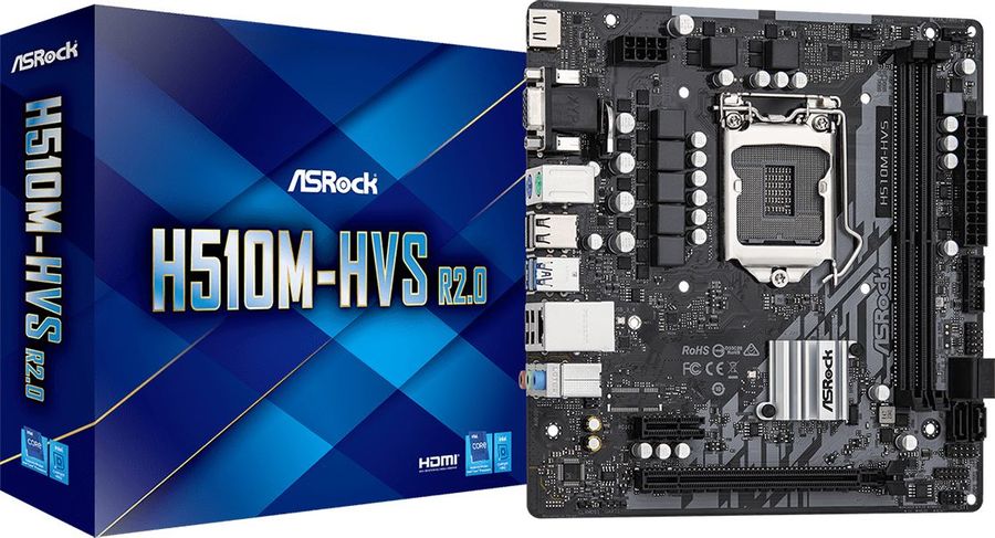 Материнская плата asrock h410m hvs обзор