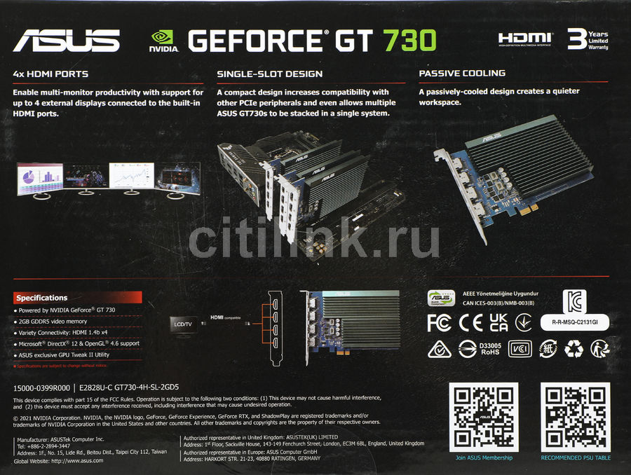 SALE／90%OFF】 ASUS GT730-4H-SL-2GD5 NVIDIA GeForce GT 730 搭載