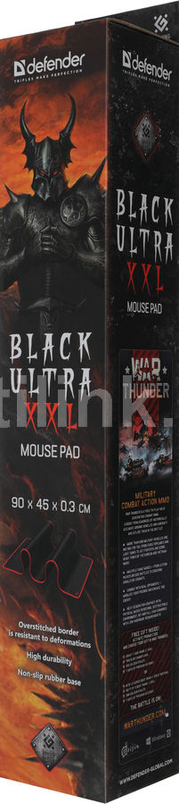 Коврик для мыши Defender Black Ultra, XXL, черный/красный - купить в ...