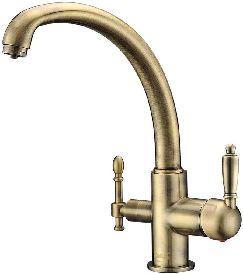 Характеристики Смеситель для кухни (мойки) ZORG Zorg Sanitary бронза ...