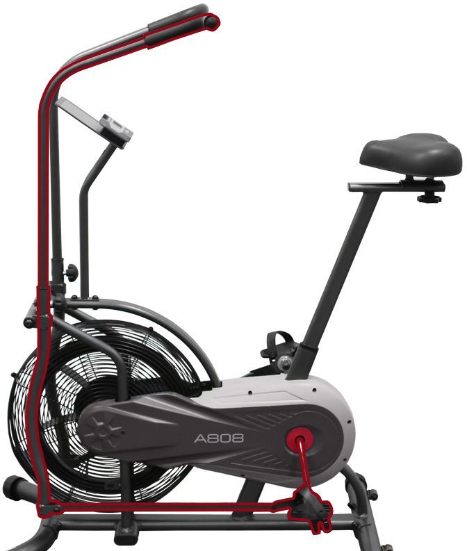 Велотренажер Carbon Fitness A808 Assaultbike черный/серый (A808 ...